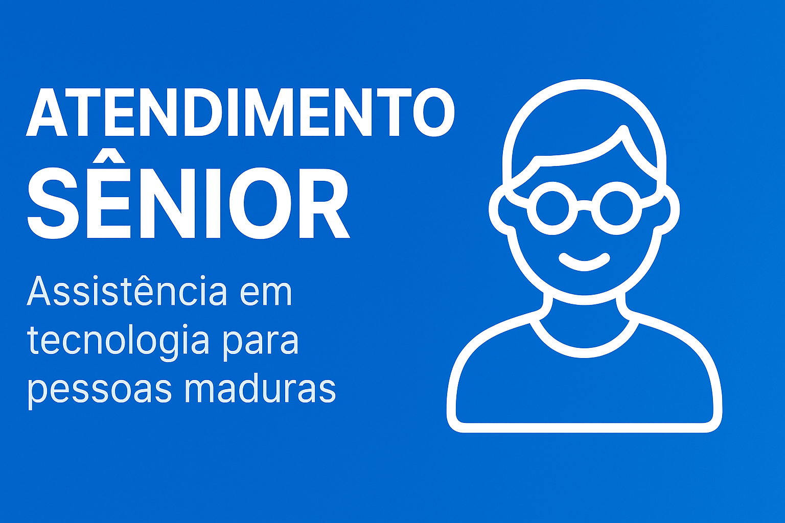 Assistência em tecnologia para pessoas maduras.